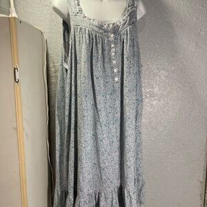 Floral Sleeveless Nightgown Mumu